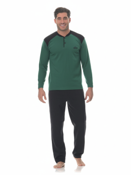 ΣΕΤ ΑΝΔΡΙΚΗ ΧΕΙΜΕΡΙΝΗ ΠΥΤΖΑΜΑ - 100% ΒΑΜΒΑΚΙ - ΑΝΘΡΑΚΙ