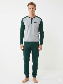 ΕΛΛΗΝΙΚΗ ΑΝΔΡΙΚΗ ΧΕΙΜΕΡΙΝΗ ΠΥΤΖΑΜΑ ΜΕ ΛΑΣΤΙΧΟ - ΚΥΠΑΡΙΣΣΙ