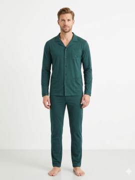 ΕΛΛΗΝΙΚΗ ΑΝΔΡΙΚΗ ΧΕΙΜΕΡΙΝΗ ΠΥΤΖΑΜΑ ΜΕ ΚΟΥΜΠΙΑ - ΚΥΠΑΡΙΣΣΙ