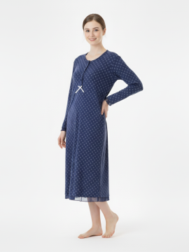 ΒΑΜΒΑΚΕΡΟ ΚΛΑΣΙΚΟ ΝΥΧΤΙΚΟ ΦΛΟΡΑΛ - ΜΠΛΕ