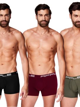 Apple Boxer Ανδρικά Μποξεράκια 3Pack APP-0114965-3