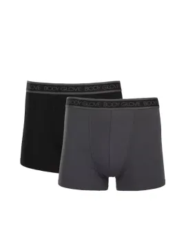 BODY GLOVE BOXER 2 Pack ΑΝΔΡΙΚΟ ΒΑΜΒΑΚΕΡΟ ΕΣΩΡΟΥΧΟ - ΜΑΥΡΟ/ΓΚΡΙ