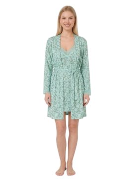 ΣΕΤ ΝΥΧΤΙΚΟ ΜΕ ΡΟΜΠΑ & ΛΕΠΤΟΜΕΡΙΕΣ ΑΠΟ ΔΑΝΤΕΛΑ - ΦΛΟΡΑΛ ΦΥΣΤΙΚΙ