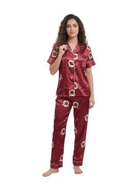 ΓΥΝΑΙΚΕΙΑ ΣΑΤΕΝ ΠΥΤΖΑΜΑ - ΜΠΟΡΝΤΟ ΜΕ ΣΧΕΔΙΟ