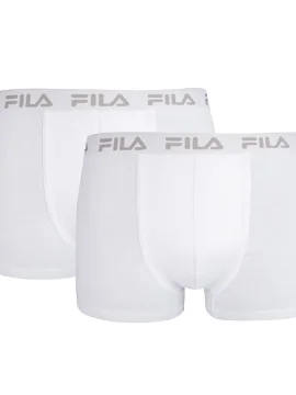 FILA ΑΝΔΡΙΚΑ BOXER ΜΟΝΟΧΡΩΜΑ 2 PACK - ΛΕΥΚΟ